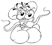 coloriage diddl enlace